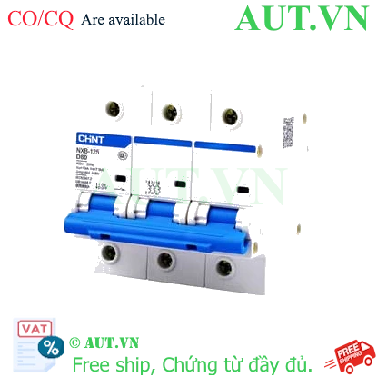 Ảnh của Áp tô mát cài loại nhỏ CHINT NXB-125 3P D80 