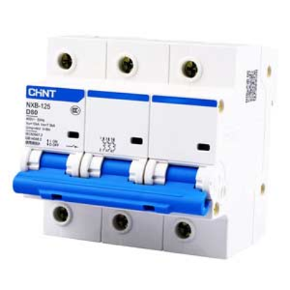 Ảnh của Áp tô mát cài loại nhỏ CHINT NXB-125 3P D80 