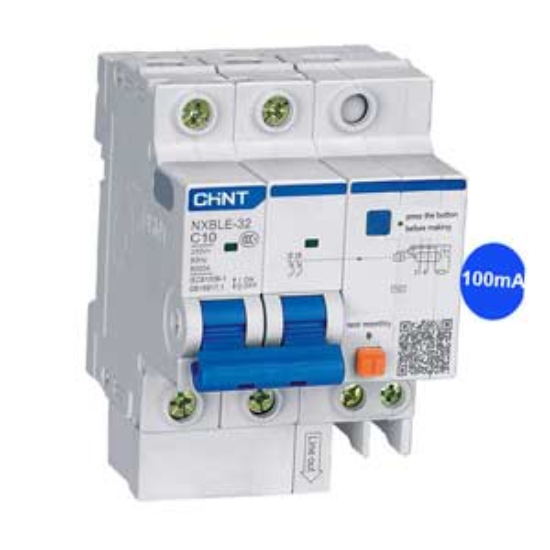 Ảnh của Át chống dòng rò CHINT NXBLE-32 2P C10 100mA 6kA 