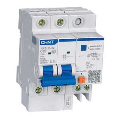 Ảnh của Át chống dòng rò CHINT NXBLE-32 2P C20 30mA 6kA 