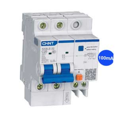 Ảnh của Át chống dòng rò CHINT NXBLE-32 2P C20 100mA 6kA 