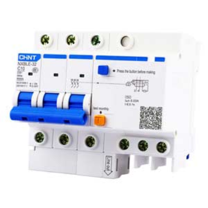 Ảnh của Át chống dòng rò CHINT NXBLE-32 3P C10 30mA 6kA 