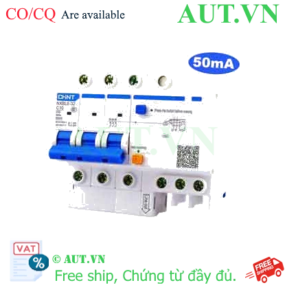 Ảnh của Át chống dòng rò CHINT NXBLE-32 3P C10 50mA 6kA 