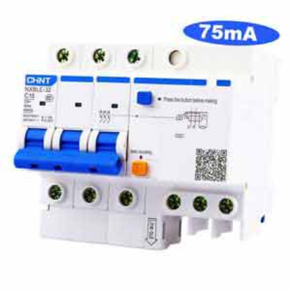 Ảnh của Át chống dòng rò CHINT NXBLE-32 3P C16 75mA 6kA 