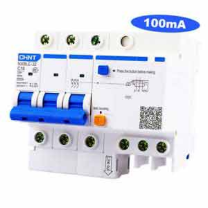 Ảnh của Át chống dòng rò CHINT NXBLE-32 3P C16 100mA 6kA 