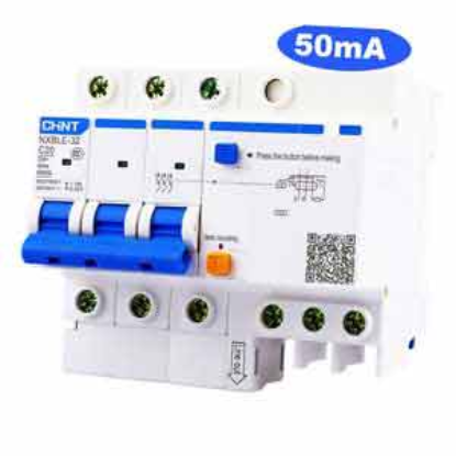 Ảnh của Át chống dòng rò CHINT NXBLE-32 3P C20 50mA 6kA 