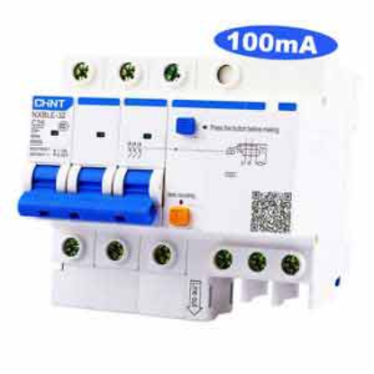 Ảnh của Át chống dòng rò CHINT NXBLE-32 3P C25 100mA 6kA 