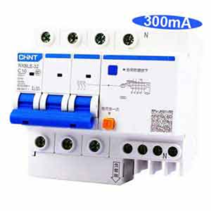 Ảnh của Át chống dòng rò CHINT NXBLE-32 3P+N C10 300mA 6kA 