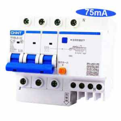 Ảnh của Át chống dòng rò CHINT NXBLE-32 3P+N C10 75mA 6kA 