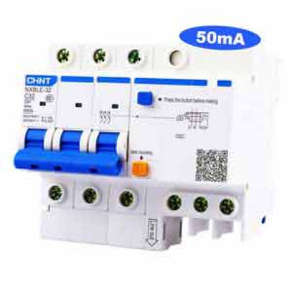 Ảnh của Át chống dòng rò CHINT NXBLE-32 3P C32 50mA 6kA 