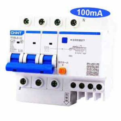 Ảnh của Át chống dòng rò CHINT NXBLE-32 3P+N C25 100mA 6kA 