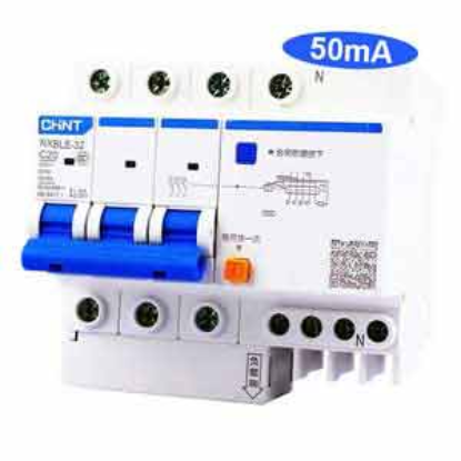 Ảnh của Át chống dòng rò CHINT NXBLE-32 3P+N C20 50mA 6kA 
