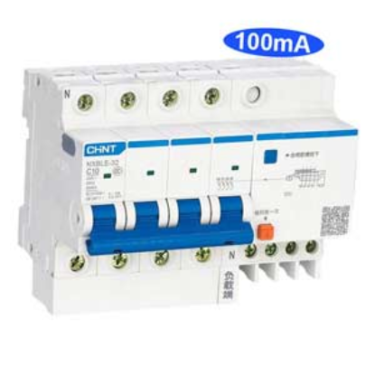 Ảnh của Át chống dòng rò CHINT NXBLE-32 4P C10 100mA 6kA 