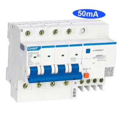 Ảnh của Át chống dòng rò CHINT NXBLE-32 4P C10 50mA 6kA 