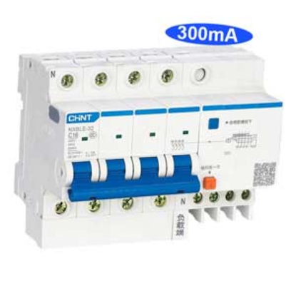 Ảnh của Át chống dòng rò CHINT NXBLE-32 4P C16 300mA 6kA 