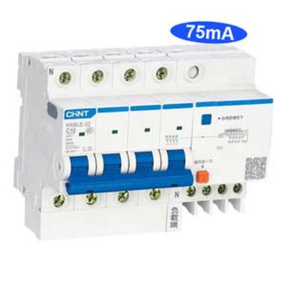 Ảnh của Át chống dòng rò CHINT NXBLE-32 4P C10 75mA 6kA 