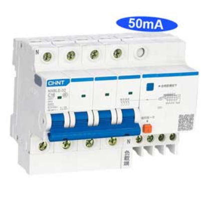 Ảnh của Át chống dòng rò CHINT NXBLE-32 4P C16 50mA 6kA 