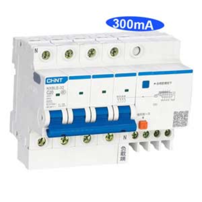 Ảnh của Át chống dòng rò CHINT NXBLE-32 4P C20 300mA 6kA 