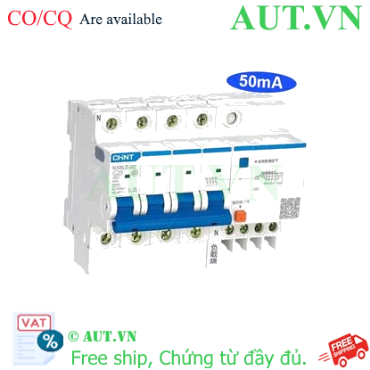 Ảnh của Át chống dòng rò CHINT NXBLE-32 4P C25 50mA 6kA 