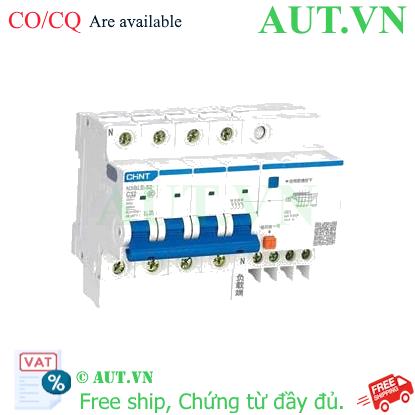 Ảnh của Át chống dòng rò CHINT NXBLE-32 4P C32 30mA 6kA 