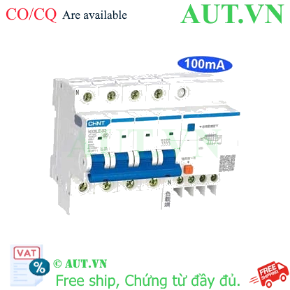 Ảnh của Át chống dòng rò CHINT NXBLE-32 4P C25 100mA 6kA 