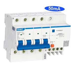 Ảnh của Át chống dòng rò CHINT NXBLE-32 4P C32 50mA 6kA 