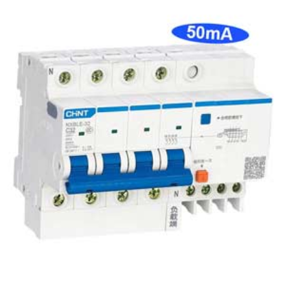 Ảnh của Át chống dòng rò CHINT NXBLE-32 4P C32 50mA 6kA 