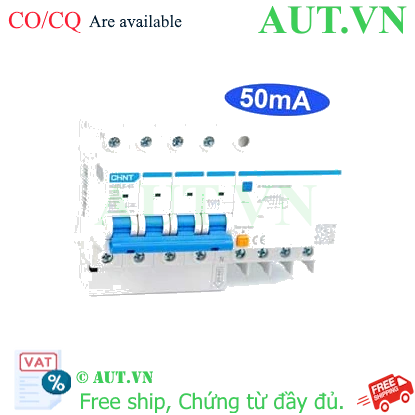 Ảnh của Cầu dao chống rò RCBO CHINT NXBLE-63 4P C40 50mA 6kA 