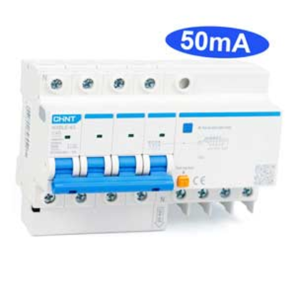 Ảnh của Cầu dao chống rò RCBO CHINT NXBLE-63 4P C40 50mA 6kA 