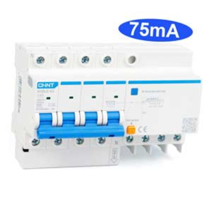 Ảnh của Cầu dao chống rò RCBO CHINT NXBLE-63 4P C40 75mA 6kA 