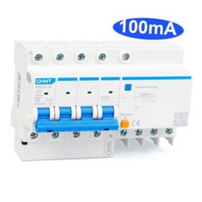 Ảnh của Cầu dao chống rò RCBO CHINT NXBLE-63 4P C40 100mA 6kA 