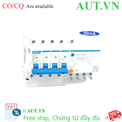 Ảnh của Cầu dao chống rò RCBO CHINT NXBLE-63 4P C63 50mA 6kA 