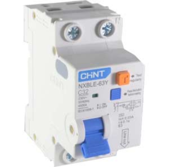 Ảnh của Cầu dao chống rò CHINT NXBLE-63Y 1P+N C32 0.03A 4.5kA 