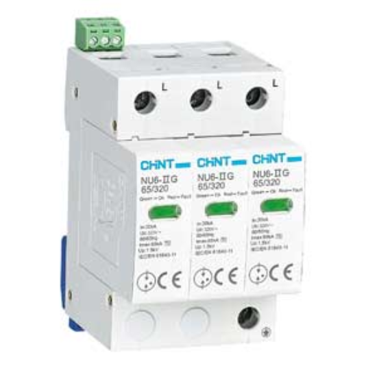 Ảnh của Chống sét lan truyền CHINT NU6-II G 65kA/320V 3P 