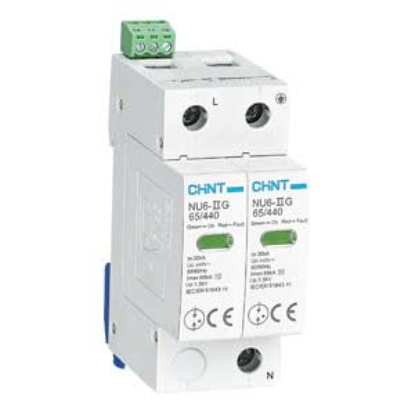Ảnh của Chống sét lan truyền CHINT NU6-II G 65kA/440V 2P 