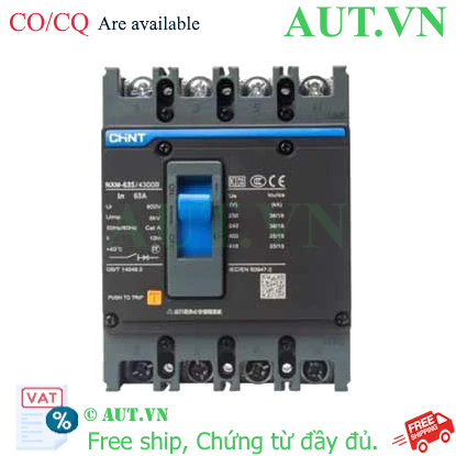 Ảnh của Áp tô mát khối CHINT NXM-63S/4300B 63A 