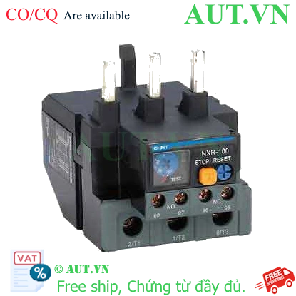 Ảnh của Rơ le nhiệt bảo vệ quá tải và mất pha động cơ AC CHINT NXR-100 80-93A 