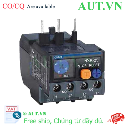 Ảnh của Rơ le nhiệt 3 pha NXR-25 0.4-0.63A CHINT chính hãng