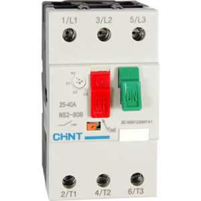 Ảnh của CB bảo vệ động cơ NS2-80B 25A-40A Chint - 3P, 25-40A, 50kA