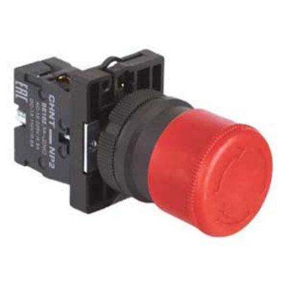 Ảnh của Nút nhấn đầu nấm, xoay để nhả, không đèn CHINT NP2-ES442 