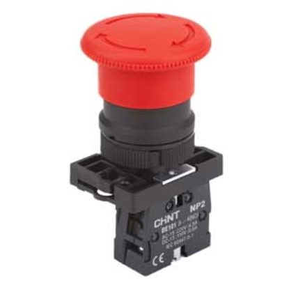 Ảnh của Nút nhấn đầu nấm, xoay để nhả, không đèn CHINT NP2-ES541 