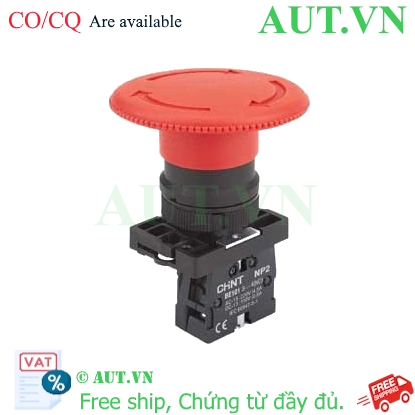 Ảnh của Nút nhấn đầu nấm, xoay để nhả, không đèn CHINT NP2-ES641 