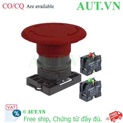 Ảnh của Nút nhấn đầu nấm, xoay để nhả, không đèn CHINT NP2-ES645 