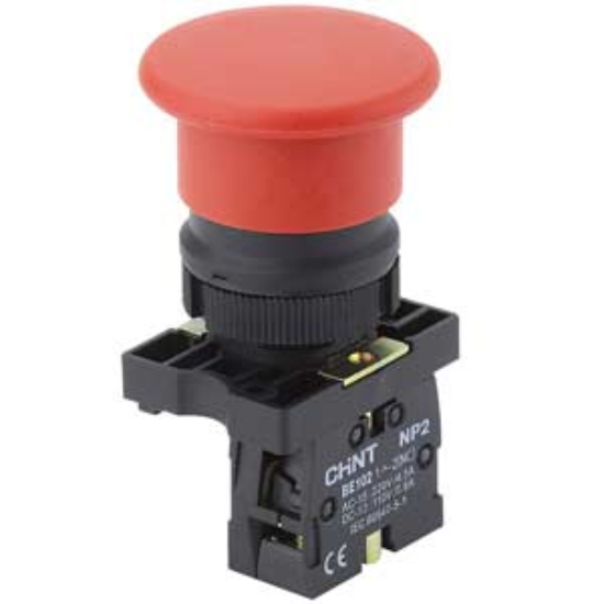 Ảnh của Nút nhấn nhả đầu nấm không đèn CHINT NP2-EC43 