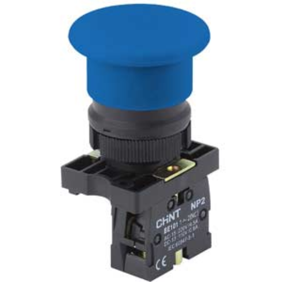 Ảnh của Nút nhấn nhả đầu nấm không đèn CHINT NP2-EC64 