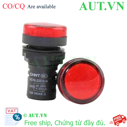 Ảnh của Đèn tín hiệu ND16-22DS/4 220V RED CHINT - Đỏ - Giá rẻ