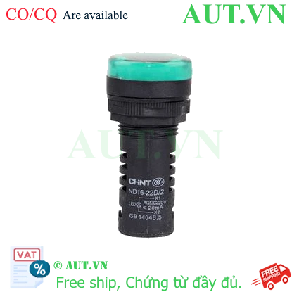 Ảnh của Đèn báo CHINT ND16-22D/2 220V GRN phi 22