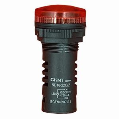 Ảnh của Đèn báo CHINT ND16-22C/2 110V RED phi 22