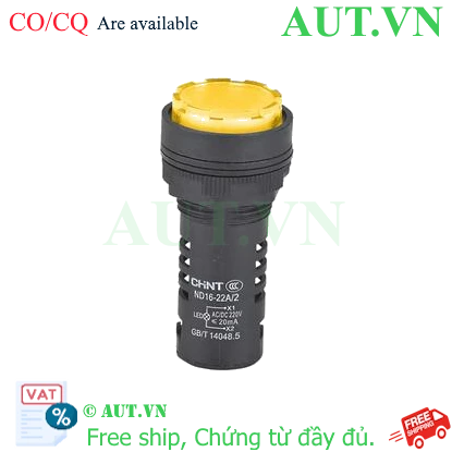 Ảnh của Đèn báo CHINT ND16-22A/2 220V YEL phi 22