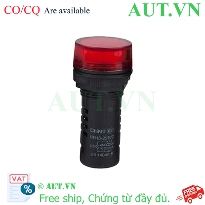 Ảnh của Đèn báo CHINT ND16-22B/2 220V RED phi 22